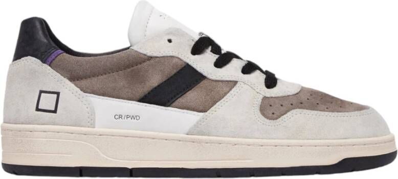 D.a.t.e. Grijze Sneakers met Kleurblok Ontwerp Multicolor Heren