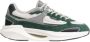 D.a.t.e. Groene suède lage sneakers met wit nylon Multicolor Heren - Thumbnail 6