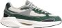 D.a.t.e. Groene suède lage sneakers met wit nylon Multicolor Heren - Thumbnail 15