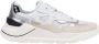 D.a.t.e. Stijlvolle Witte Luipaard Nylon Sneakers Multicolor Dames - Thumbnail 1