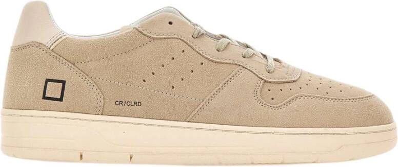 D.a.t.e. Heren Beige Suède Sneakers Beige Heren