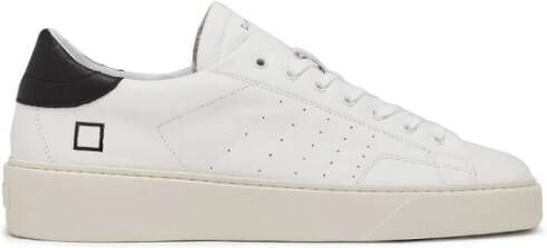 D.a.t.e. Witte Sneakers met Ingegraveerde Letters White Heren