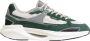 D.a.t.e. Groene suède lage sneakers met wit nylon Multicolor Heren - Thumbnail 11