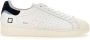 D.a.t.e. Witte Sneakers met Crèmewitte Rubberen Neus en Suède Tong White Heren - Thumbnail 7