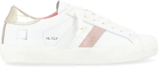 D.a.t.e. Hill Low Calf White Platinum Sneakers