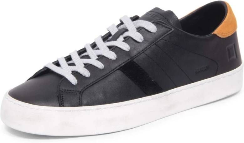 D.a.t.e. Hill Low Calf Zwarte Sneakers