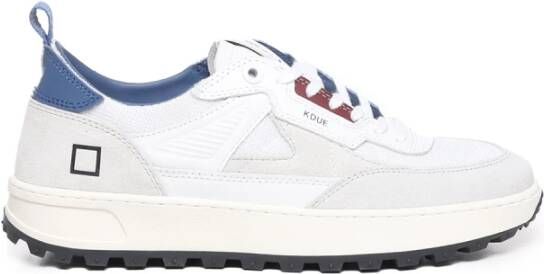 D.a.t.e. Italiaanse Leren Sneakers White Heren