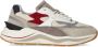 D.a.t.e. Ivoor Sneaker met Bourgondisch Suède Inzetstukken Multicolor Heren - Thumbnail 1