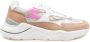 D.a.t.e. Ivoor Roze Sport Sneakers van Leer en Stof - Thumbnail 1