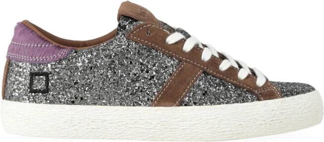 D.a.t.e. Lage Glitter Metal Gun Sneakers