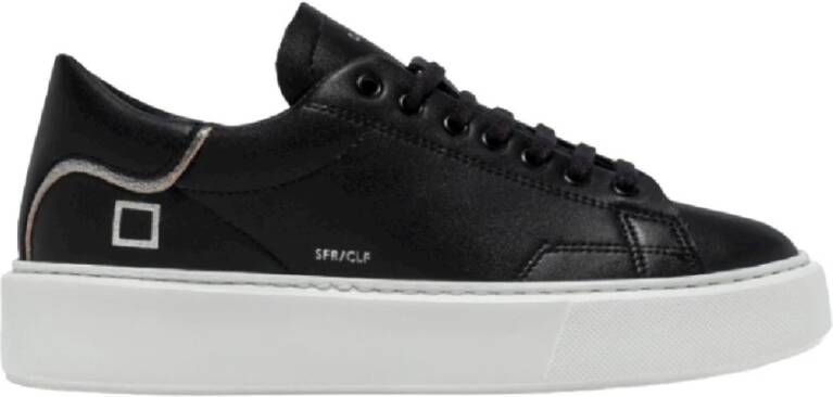 D.a.t.e. Lage leren sneakers Zwart Dames