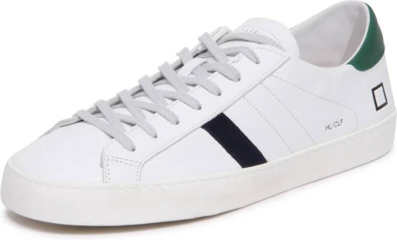 D.a.t.e. Lage White-Groene Schoenen