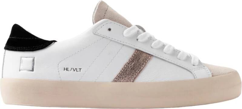 D.a.t.e. Witte lage sneakers met elegante details