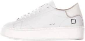 D.a.t.e. Leren Logo Sneakers Rubberen Zool