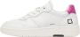 D.a.t.e. Leren Sneakers met Fuchsia Accenten White Dames - Thumbnail 1