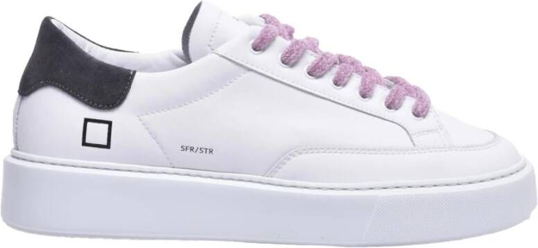 D.a.t.e. Leren Sneakers met Rubberen Zool