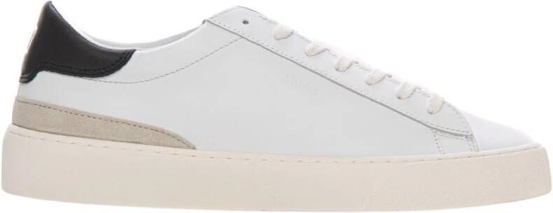 D.a.t.e. Witte Leren Lage Sneakers met Geëmbosseerde Details White Heren