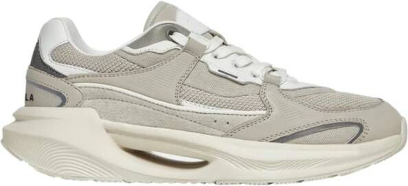 D.a.t.e. Lichtgrijze Sneakers met Suède Details Gray Heren