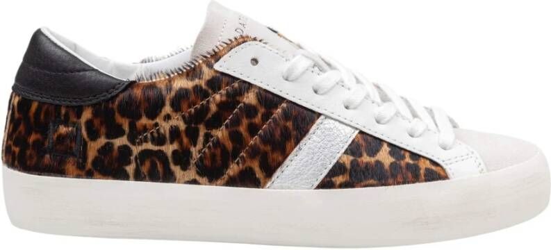 D.a.t.e. Luipaardprint Lage Sneakers