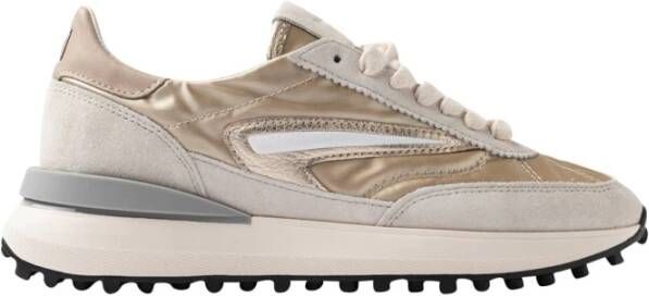 D.a.t.e. Platina Gelamineerde Sneakers voor Vrouwen