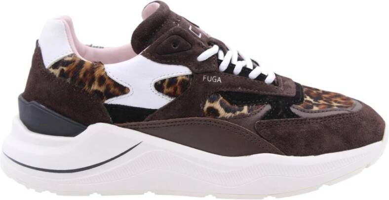 D.A.T.E Lage Sneakers Dames Torneo Pure Maat: 41 Materiaal: Textiel Kleur: Bruin - Foto 2