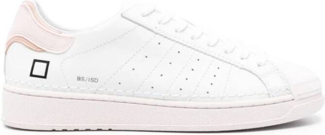 D.a.t.e. Roze Sneakers met Contrasterende Details White Dames