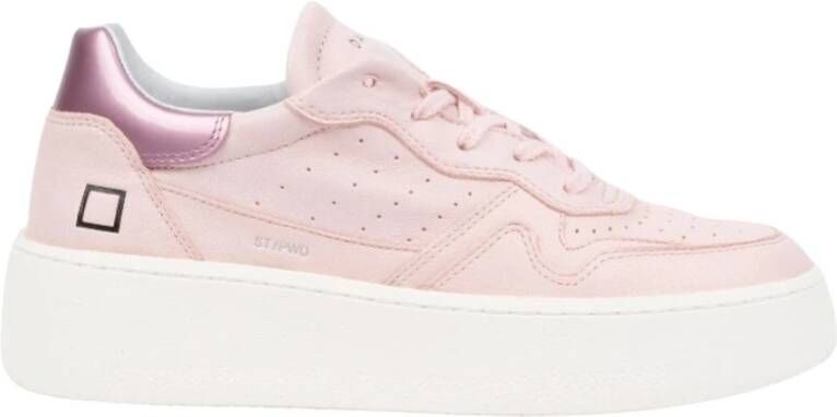 D.a.t.e. Roze sneakers met fuchsia hak Pink Dames