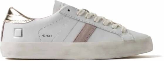 D.a.t.e. Leren sneakers voor stijlvolle looks White Dames