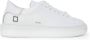 D.a.t.e. Witte Leren Sneakers met Zilveren Hiel Inzetstuk White Dames - Thumbnail 1
