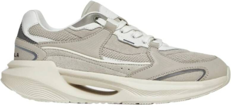 D.a.t.e. Lichtgrijze Sneakers met Suède Details Gray Heren