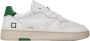 D.a.t.e. Witte sneakers met geperforeerde neus en geëmbosseerd logo White Heren - Thumbnail 1