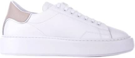 D.a.t.e. Wit-Beige Kalfsleren Sneakers White Dames
