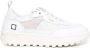 D.a.t.e. Witte Leren Sneakers met Grijze Details White Dames - Thumbnail 1