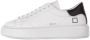 D.a.t.e. Witte leren sneakers met contrasterende kleur op de hiel White Dames - Thumbnail 4