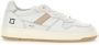 D.a.t.e. Witte Sneakers met Vetersluiting en Leren Details White Dames - Thumbnail 13