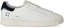D.a.t.e. Witte Sneakers met Crèmewitte Rubberen Neus en Suède Tong White Heren - Thumbnail 17