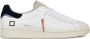 D.a.t.e. Witte Sneakers met Crèmewitte Rubberen Neus en Suède Tong White Heren - Thumbnail 34