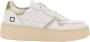 D.a.t.e. Witte Leren Sneakers met Ventilatiegaten en Luxe Gouden Hiel White Dames - Thumbnail 4