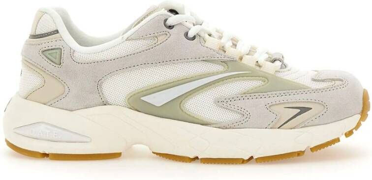 D.a.t.e. Witte hardloopschoenen met suède en TPU-inzetstukken White Dames - Foto 4