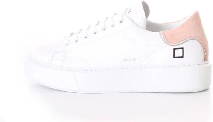 D.a.t.e. Witte Leren Lage Sneakers White Dames