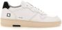 D.a.t.e. Witte sneakers met geperforeerde neus en geëmbosseerd logo White Heren - Thumbnail 11