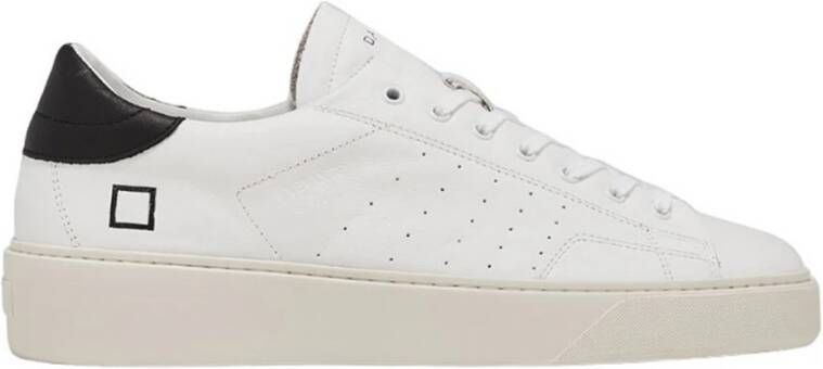 D.a.t.e. Witte Sneakers met Ingegraveerde Letters White Heren