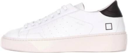 D.a.t.e. Witte Lage Sneakers van Leer met Geëmbosseerde Details White Heren