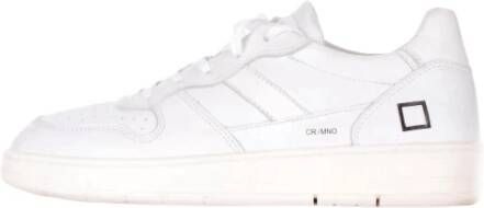 D.a.t.e. Witte Sneakers met Iconisch Logo en Leren Hak White Heren