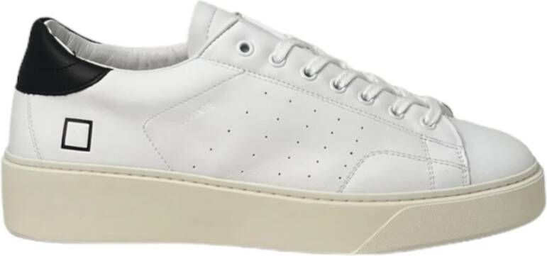 D.a.t.e. Witte Sneakers met Ingegraveerde Letters White Heren