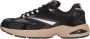 D.a.t.e. Zwarte Mesh Sneaker met Contrasterend Logo Zwart Heren - Thumbnail 1