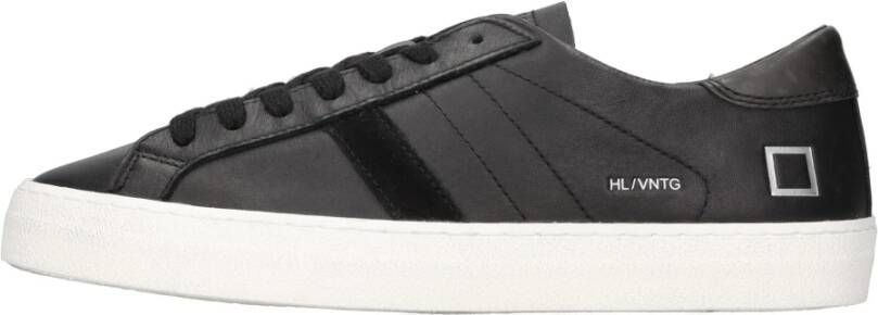 D.a.t.e. Zwarte Sneakers met Katoenmix Black Heren