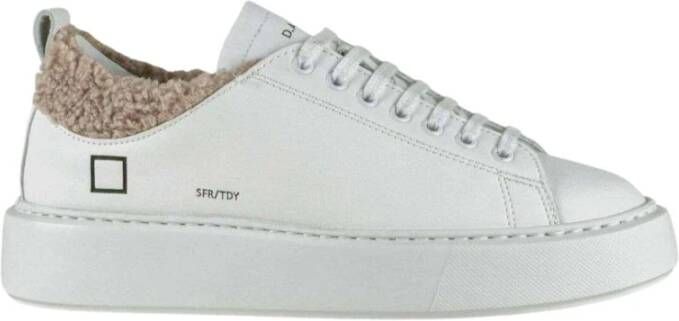 D.a.t.e. Witte Leren Sneakers voor Dames White Dames