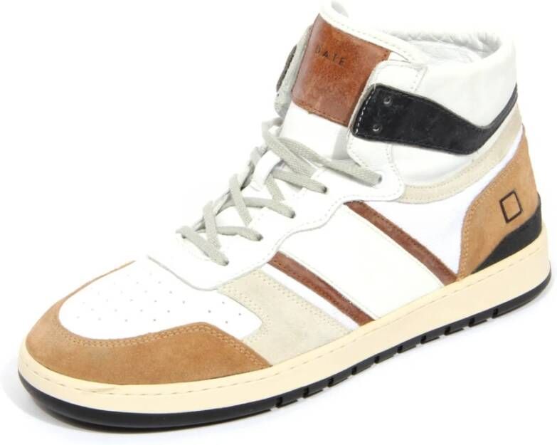 D.a.t.e. Sport High Horsy Leren Schoenen Wit