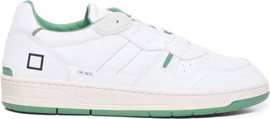 D.a.t.e. Court 2.0 Nylon Wit Groene Sneaker White Heren